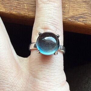 London Blue Topaz Sterling Silver Ring